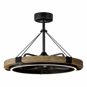 Timber Wifi-Enabled LED Fandelight efficient ceiling fans for home cooling