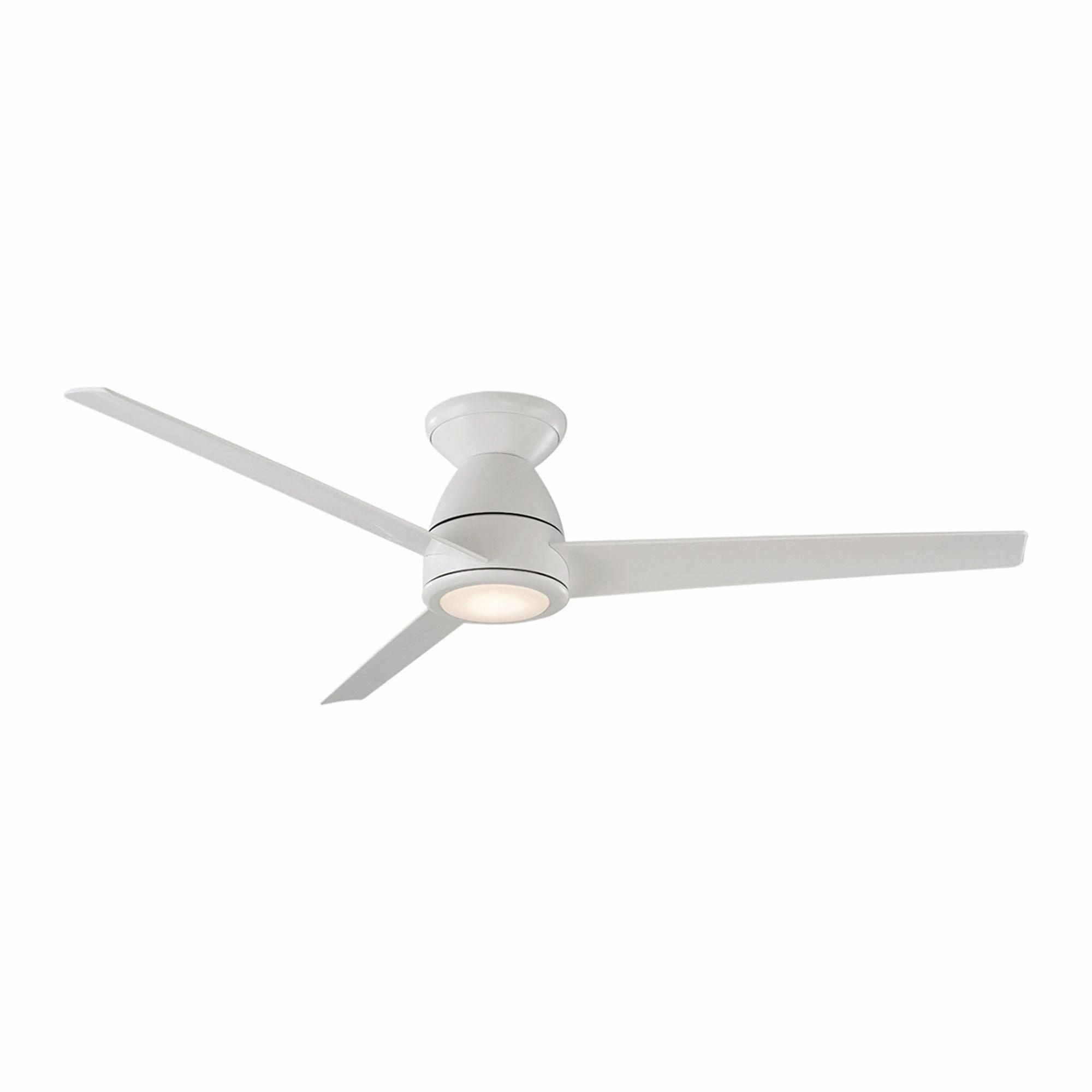 Tip Top Indoor/Outdoor 3-Blade 52" Smart Flush Mount Ceiling Fan with LED Light Kit and Remote Control