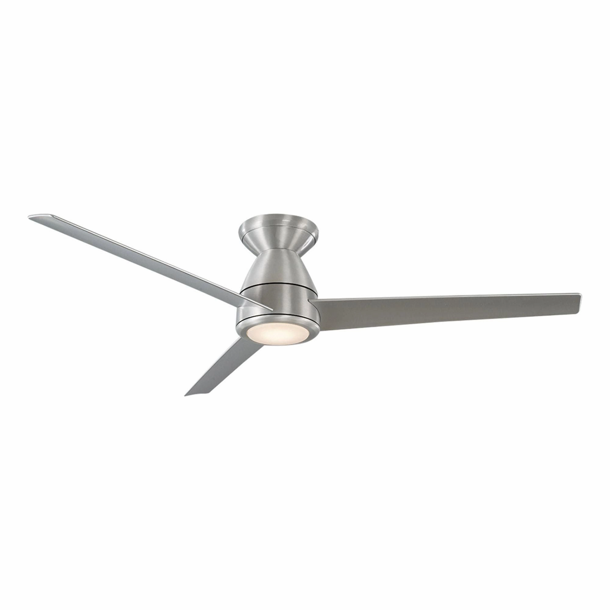 Tip Top Indoor/Outdoor 3-Blade 52" Smart Flush Mount Ceiling Fan with LED Light Kit and Remote Control