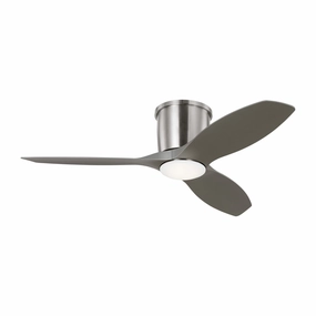 Titus 44" Ceiling Fan Brushed Steel space-saving huggers with modern style