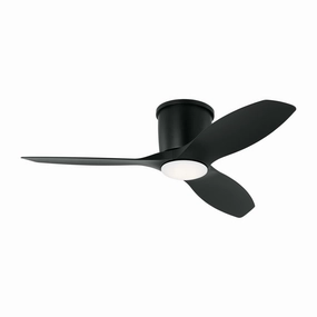 Titus 44" Ceiling Fan Midnight Black space-saving huggers with modern style