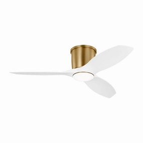 Titus 44" Ceiling Fan Satin Brass space-saving huggers with modern style