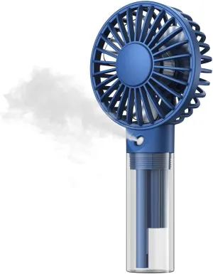 TOPK Portable Misting Fan - Rechargeable Handheld Personal Spray Water Mist Fan 32ml Water Tank Mini Cooling Hand Fans for Travel, Outdoors, Makeup, Camping, Home, and Office Use Mini handheld fan for personal cooling