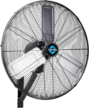 Tornado 24 Inch Pro Series High-Velocity Oscillating Wall Fan  3-Speed, 7200 CFM, 6.6 FT Cord  UL Safety Certified for Commercial & Industrial Use Fan with safety blade design