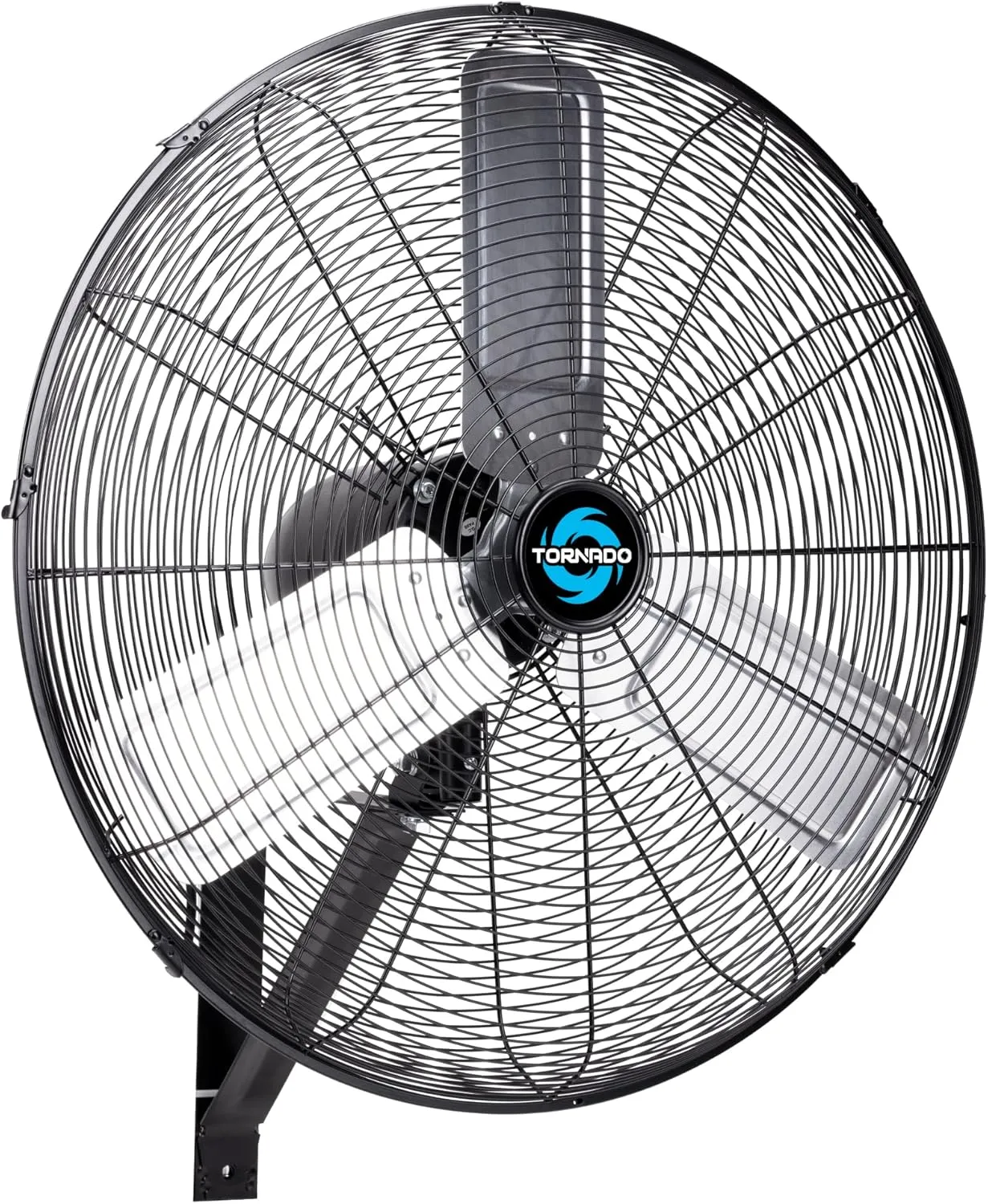 Tornado 24 Inch Pro Series High-Velocity Oscillating Wall Fan  3-Speed, 7200 CFM, 6.6 FT Cord  UL Safety Certified for Commercial & Industrial Use Fan with safety blade design