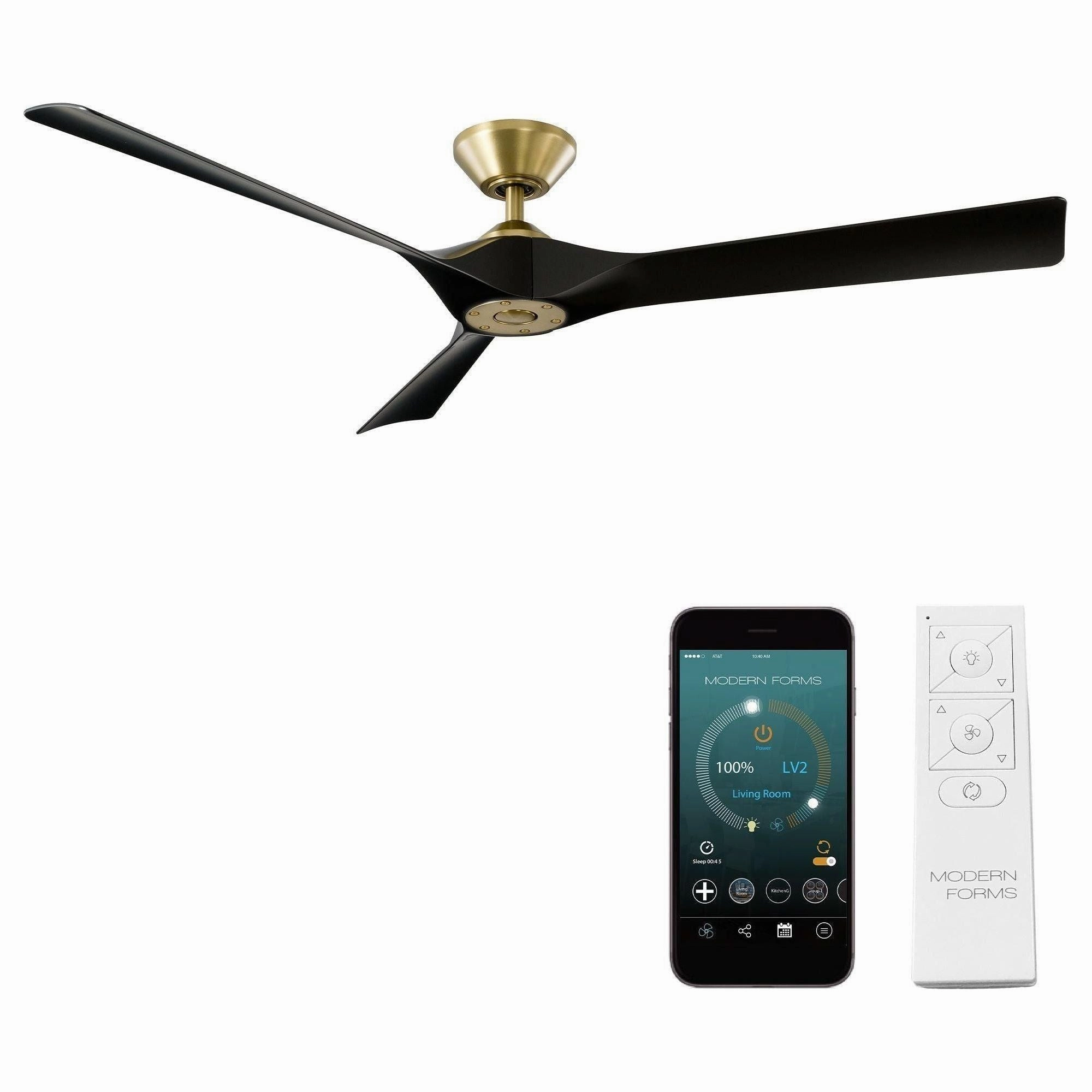 Torque Indoor/Outdoor 3-Blade 58" Smart Ceiling Fan with Remote Control