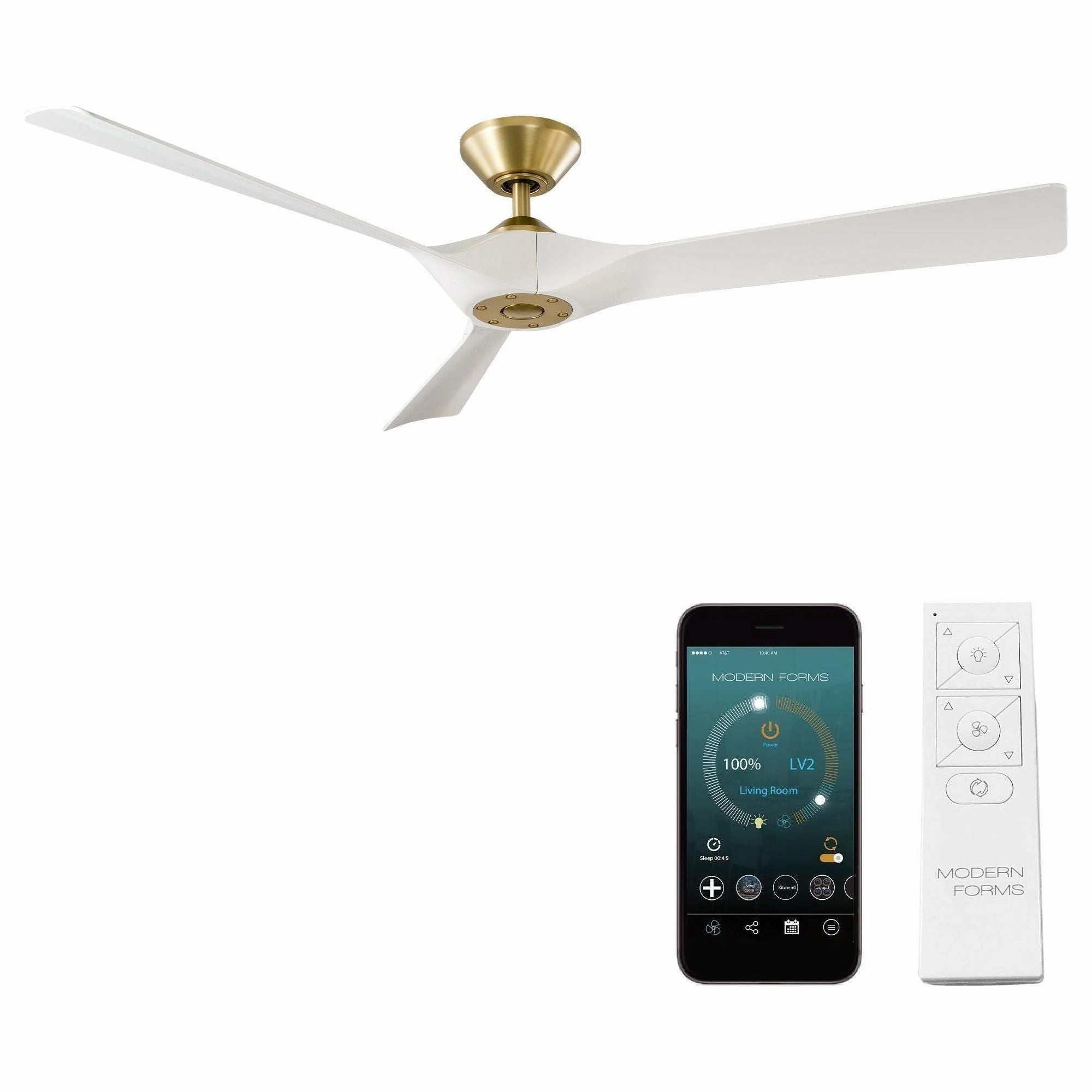 Torque Indoor/Outdoor 3-Blade 58" Smart Ceiling Fan with Remote Control