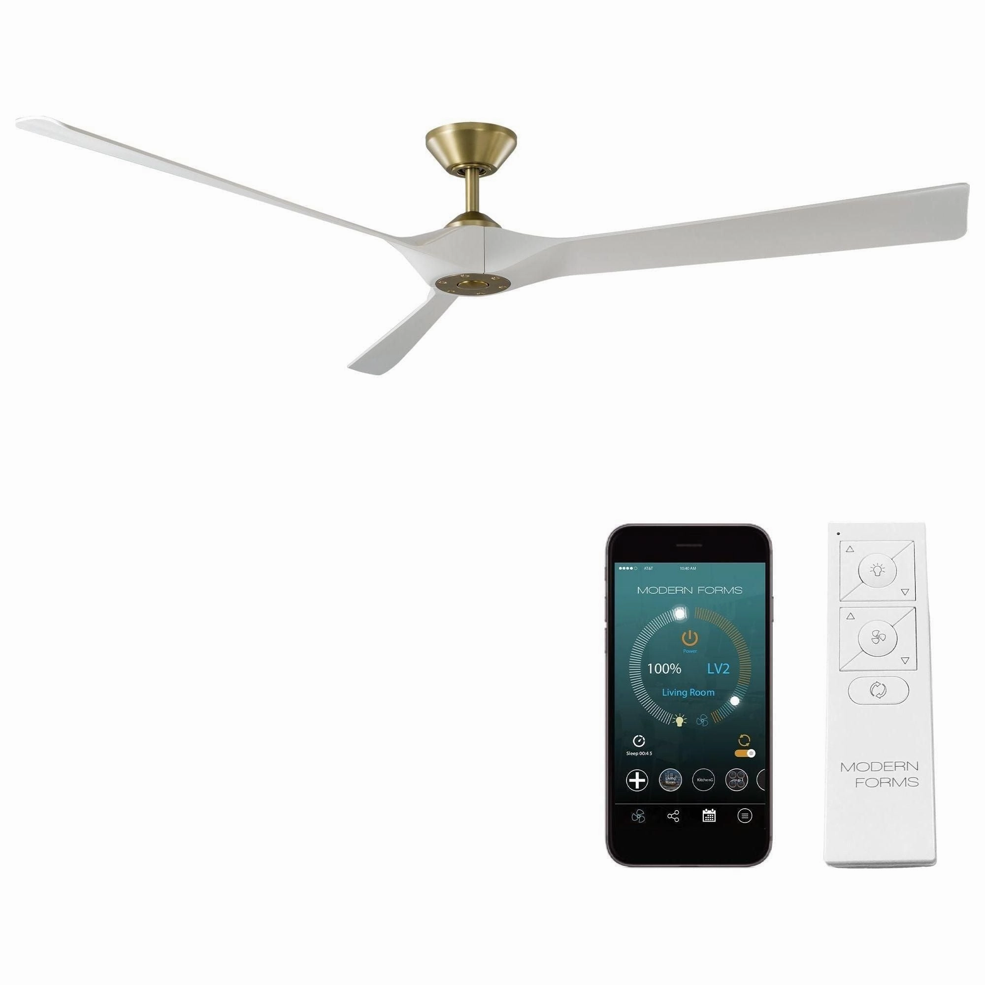 Torque Indoor/Outdoor 3-Blade 70" Smart Ceiling Fan with Remote Control