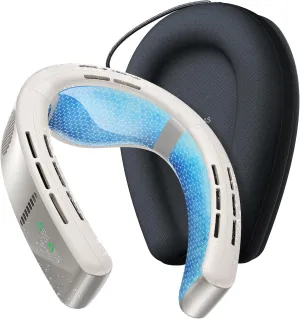 TORRAS 2025 Top Al Neck Fan Air Conditioner Coolify Cyber, Portable Personal Neck Fans that Blow Cold AirNo.1 Dual-Coolest Wind & 720 Immersive CoolingRechargeable for Outdoor/Indoor. Gift for Dad Battery-powered portable fan