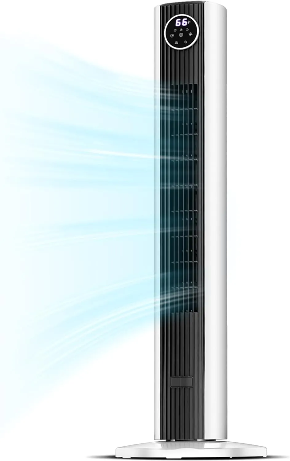 Tower Fan for Bedroom, Standing Bladeless Fan that Blows Cold Air for Home, 85 Oscillating Quiet Cooling Floor Fans with Remote, 12H Timer, 23ft/s Velocity, 3 Speeds, 4 Modes, 36 inch (Secondary) Tower bladeless fan for modern homes