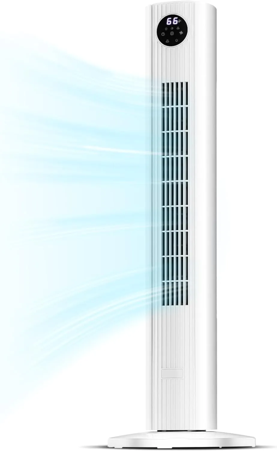 Tower Fan for Bedroom, Standing Bladeless Fan that Blows Cold Air for Home, 85 Oscillating Quiet Cooling Floor Fans with Remote, 12H Timer, 23ft/s Velocity, 3 Speeds, 4 Modes, 36 inch (White) Tower bladeless fan for modern homes