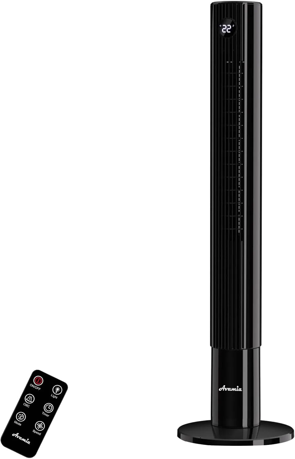 Tower Fans for Bedroom, 85 Oscillating Bladeless Fans, Standing Fans with Touch LED Display, 12H Timer, Remote, 3 Speeds 3 Modes Max 26ft/s, 43" Cooling Quiet Floor Fan for Home Office Tower bladeless fan for modern homes