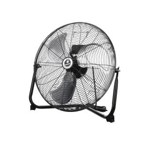 TPI Corporation CF20 3-Speed Commercial Floor Fan  20 High-Velocity Non-Oscillating Air Circulator Fan for Indoor & Outdoor  UL & C-UL Listed, 120V Fan with safety blade design