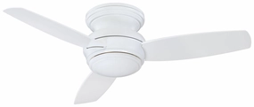 Traditional Concept 44" Led 44"Ceiling Fan White quiet and compact hugger fans