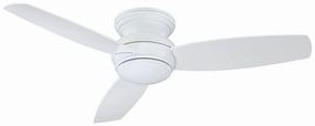 Traditional Concept 52" Led 52"Ceiling Fan White quiet and compact hugger fans