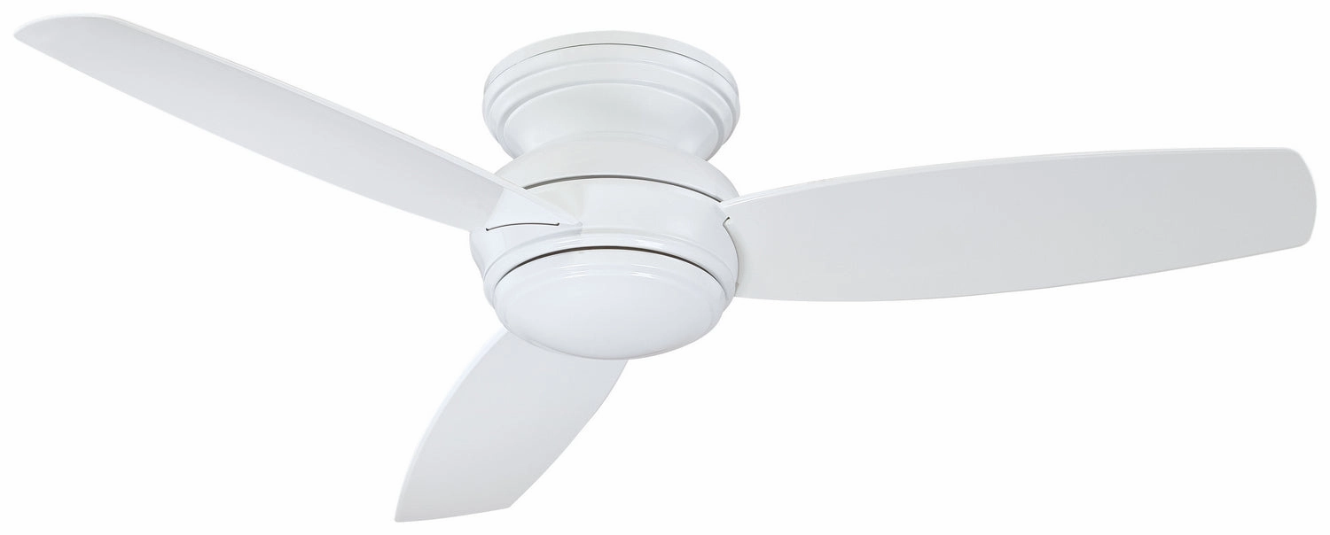 Traditional Concept 52" Led 52"Ceiling Fan White quiet and compact hugger fans