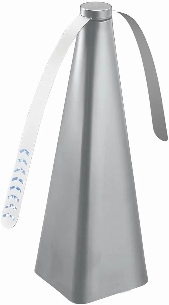 Treva Bug Fan Fly Repellent/Deterrent with Holographic Blades to Clear Bugs, Mosquitoes, and Flies, Battery Powered Fly Fan Fan with safety blade design
