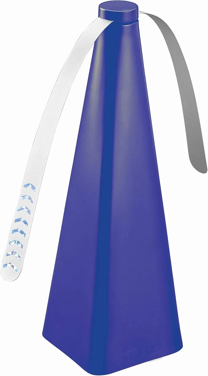 Treva Chemical Free Bug Fan Fly Repellent/Deterrent with Holographic Blades to Clear Bugs, Mosquitoes, and Flies, Battery Powered Fly Fan Fan with safety blade design