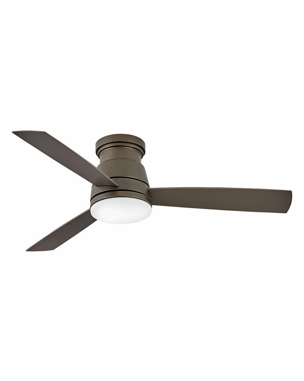 Trey 52"Ceiling Fan Metallic Matte Bronze hugger fans for rooms with low ceilings