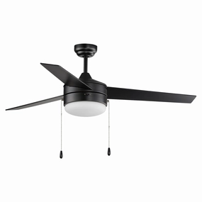 Trio 52" 3-Blade Hugger Fan with Pull Chain quiet ceiling fans with remote control