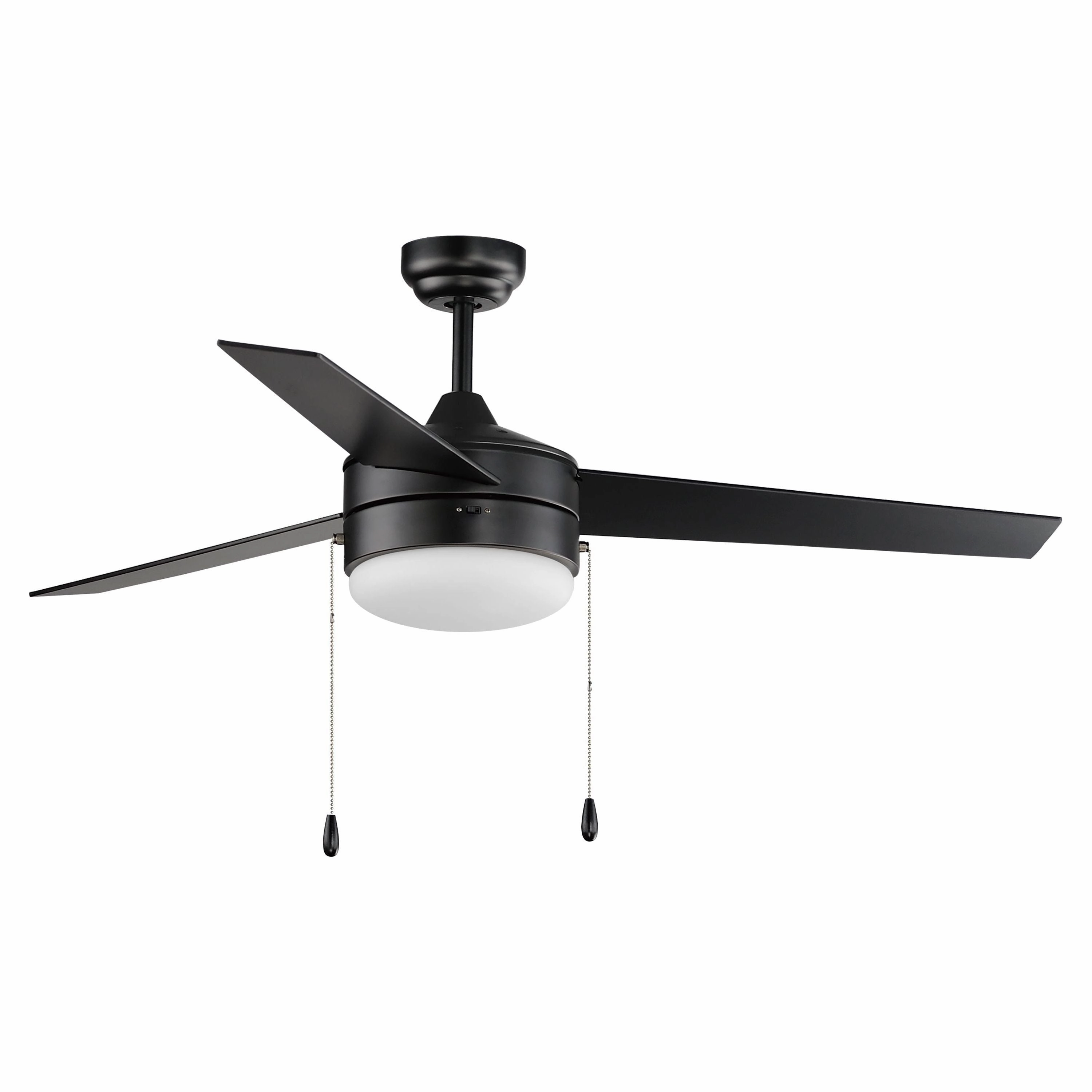 Trio 52" 3-Blade Hugger Fan with Pull Chain quiet ceiling fans with remote control