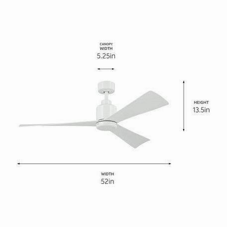 True 52" Ceiling Fan