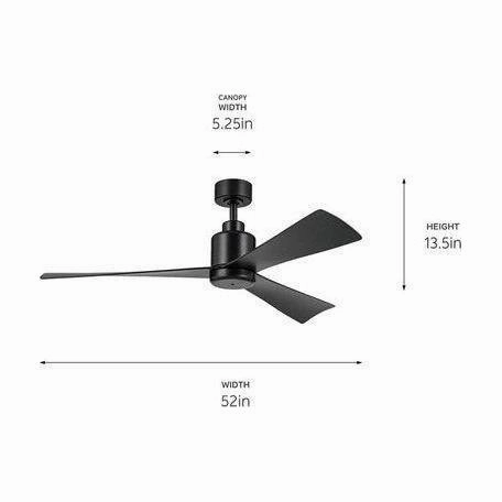 True 52" Ceiling Fan