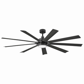 Turbine 80" LED Smart Fan quiet ceiling fans with remote control