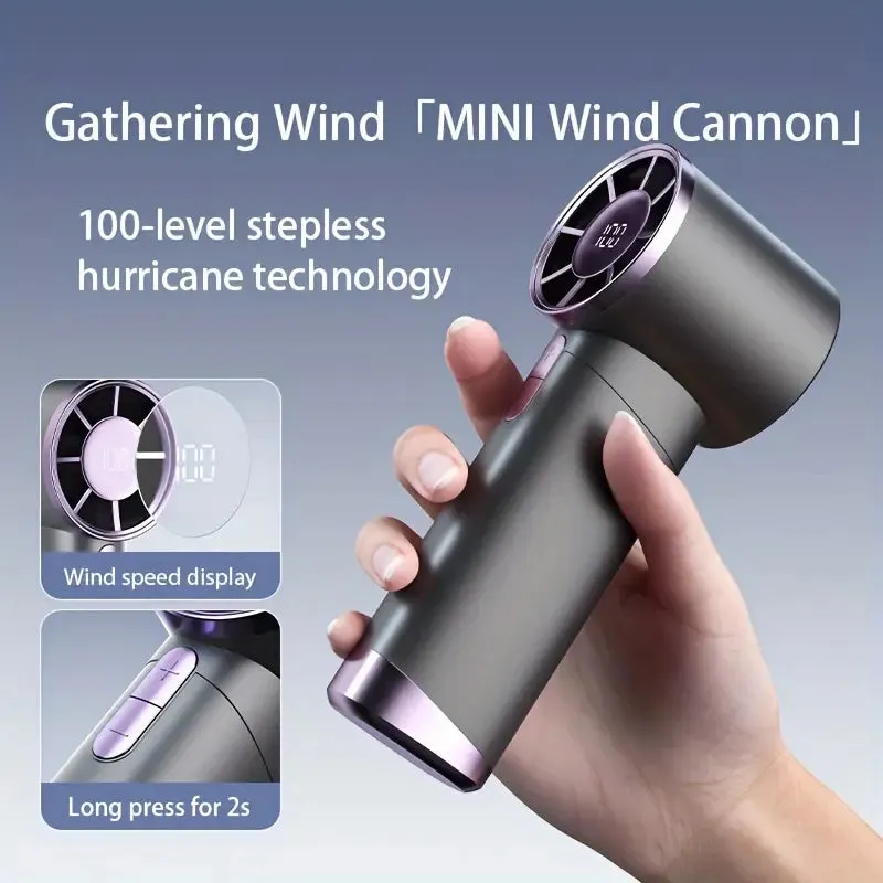 Turbo Handheld Fan  100 Speeds & Rechargeable