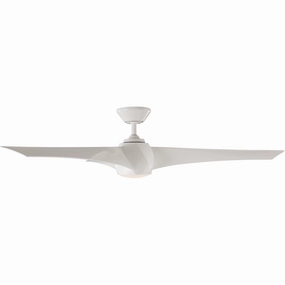 Twirl Indoor/Outdoor 3-Blade Smart Ceiling Fan 58" LED Light Kit and Remote Control smart ceiling fans with voice control