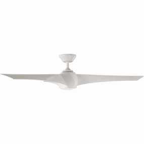 Twirl Indoor/Outdoor 3-Blade Smart Ceiling Fan 58" LED Light Kit and Remote Control efficient ceiling fans for home cooling