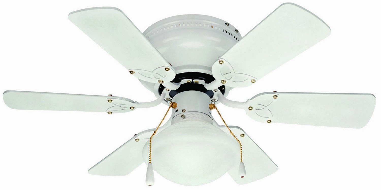 Twister 30"Ceiling Fan White space-saving huggers with modern style