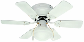Twister 30"Ceiling Fan White space-saving huggers with modern style