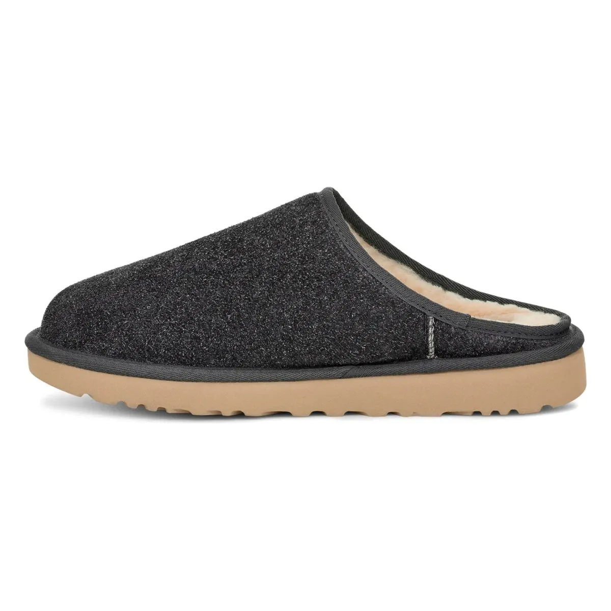 UGG Men's Classic Slip-On Shaggy Dark Grey Suede UGG Shoes