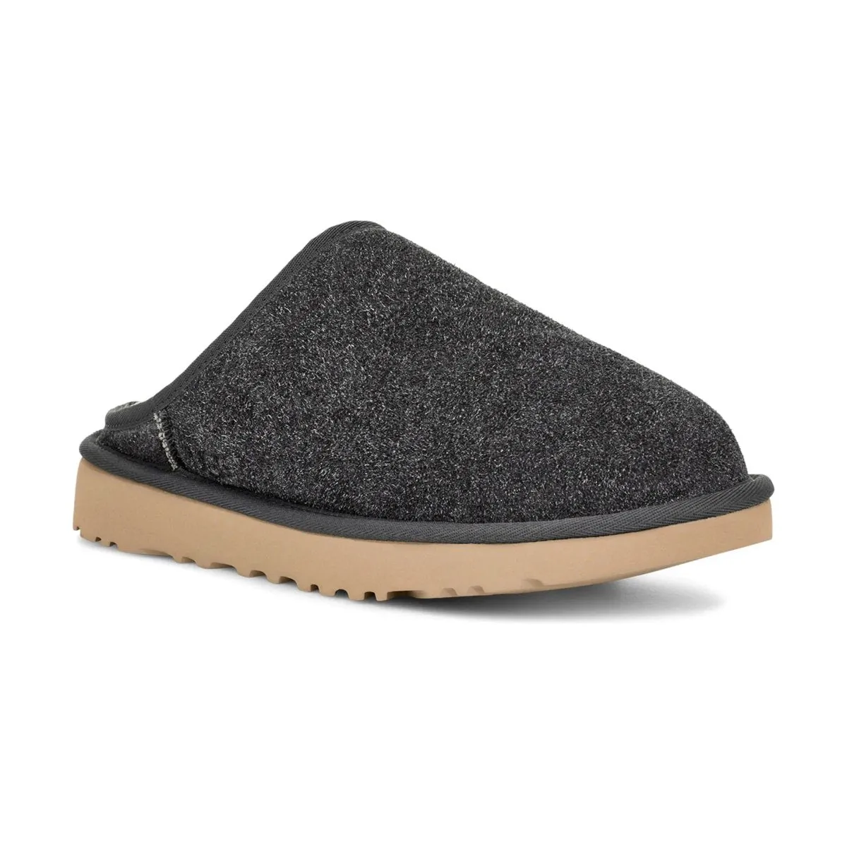 UGG Men's Classic Slip-On Shaggy Dark Grey Suede UGG Shoes