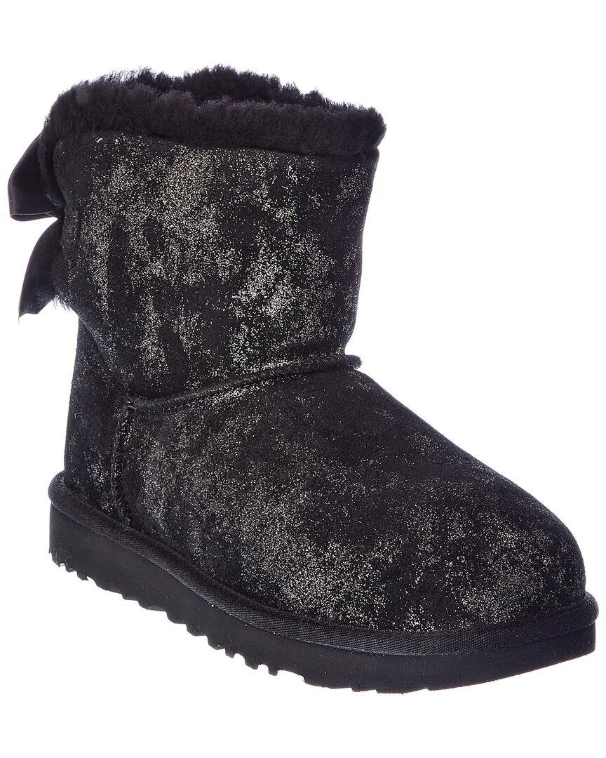 UGG Mini Bailey Bow Glimmer Suede Boot Hey Dude Shoes