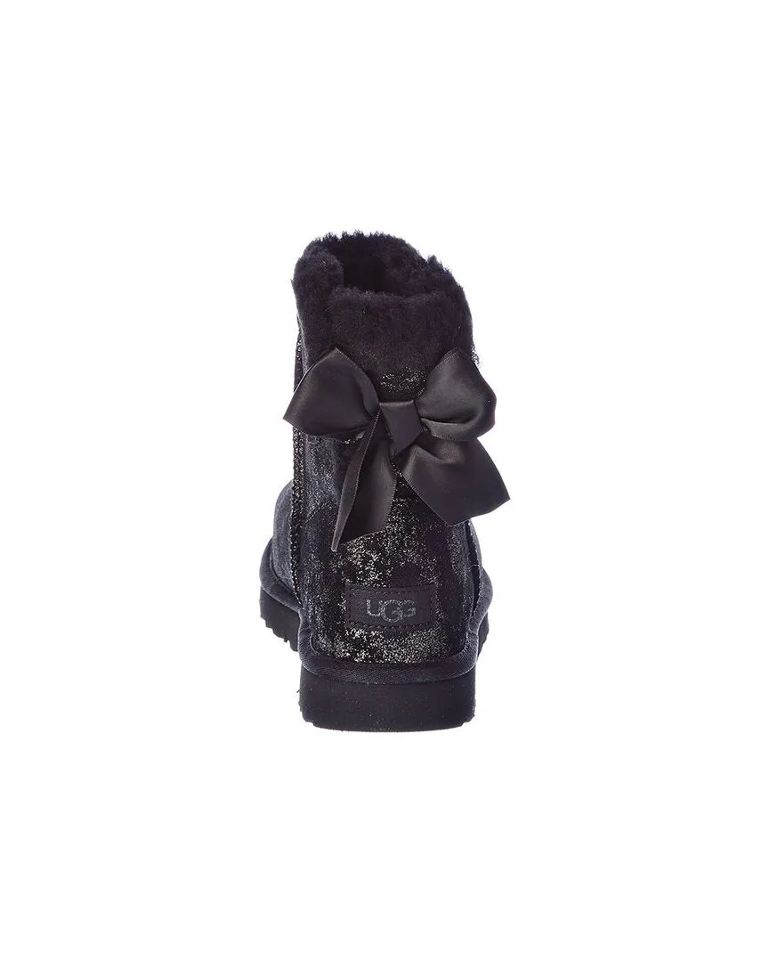 UGG Mini Bailey Bow Glimmer Suede Boot Hey Dude Shoes