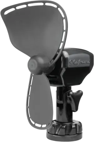Ultimate Fan from by Caframo. Grill-free, whisper-quiet 24V fan with shock-absorbing FingerSafe blades, 2-speeds, direct wire connection. Made in Canada Fan with safety blade design