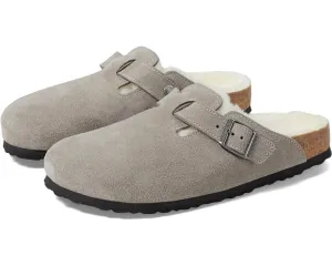 Unisex Boston Shearling Clog (Narrow Width) In Stone Coin