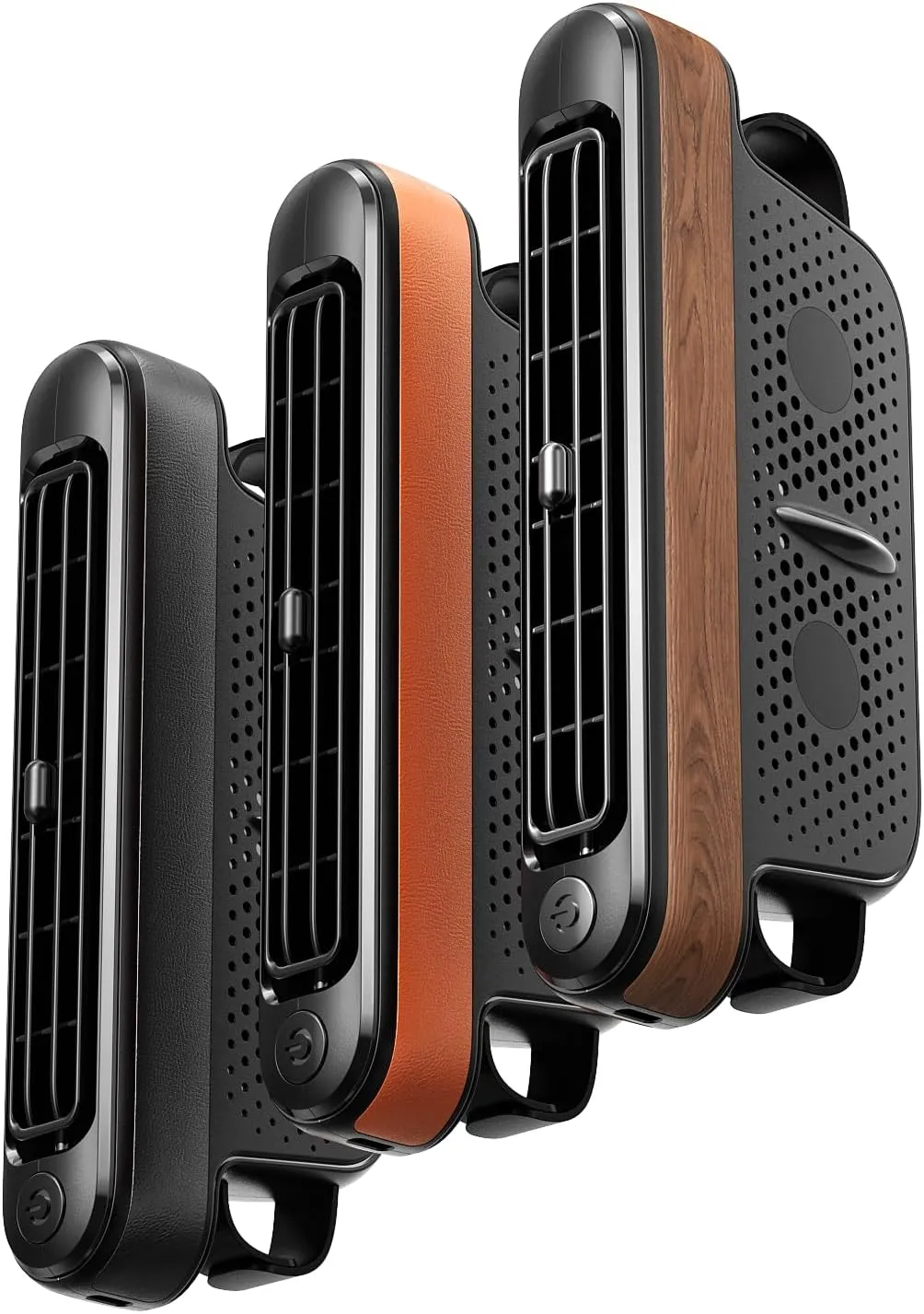 USB Car Cooling Fans Back Seats Cooling Fans Multiple Speed Cold Air Blow Adjustable Direction Fan,Brown Slient Back Seat Fan for Baby Kids Pets Passengers for Sedan SUV RV Truck (Brown) Rear-mounted fan for childrens safety