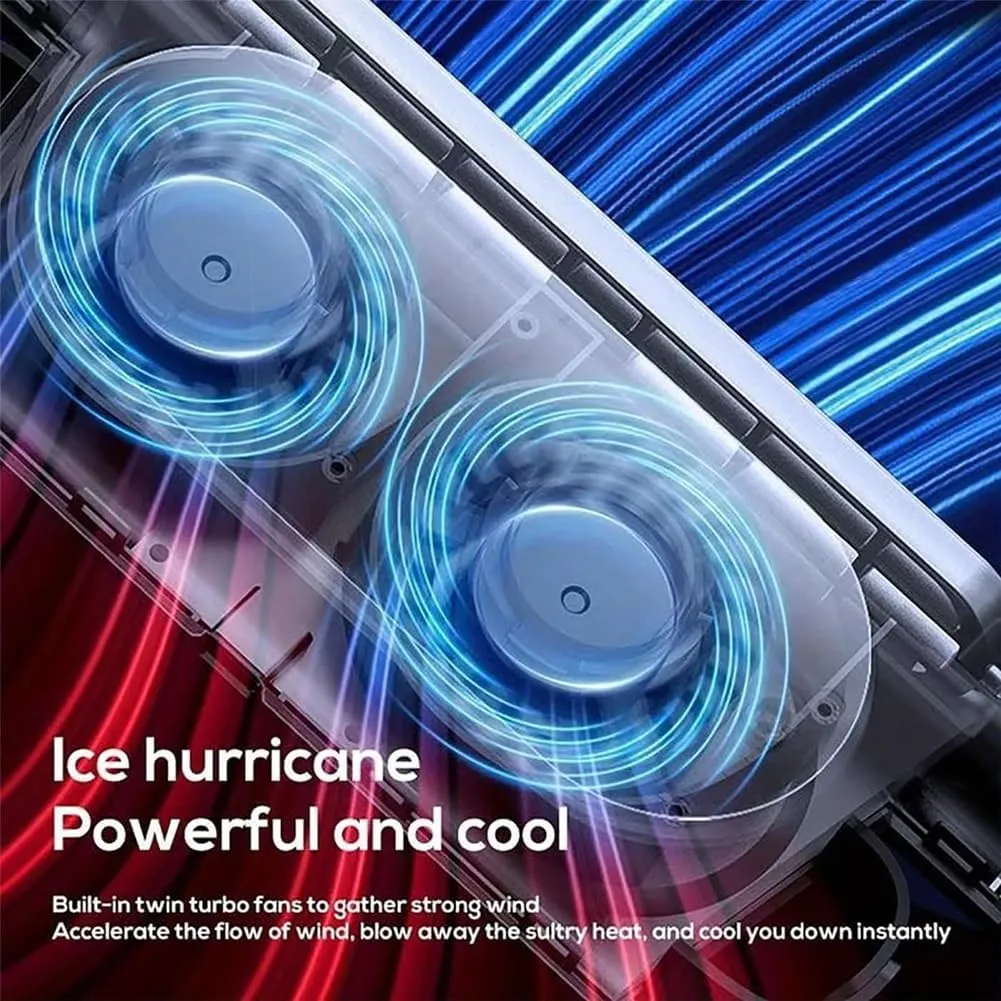 USB Car Cooling Fans for Backseat, Car Seat Fan USB Plug-in Dual Turbo High Wind Power Cars Interior Rear Pillow Cars Fan, Portable Mini 3 Speeds Cooling Fans for Back Seat, for All Vehicle(C-Wood)