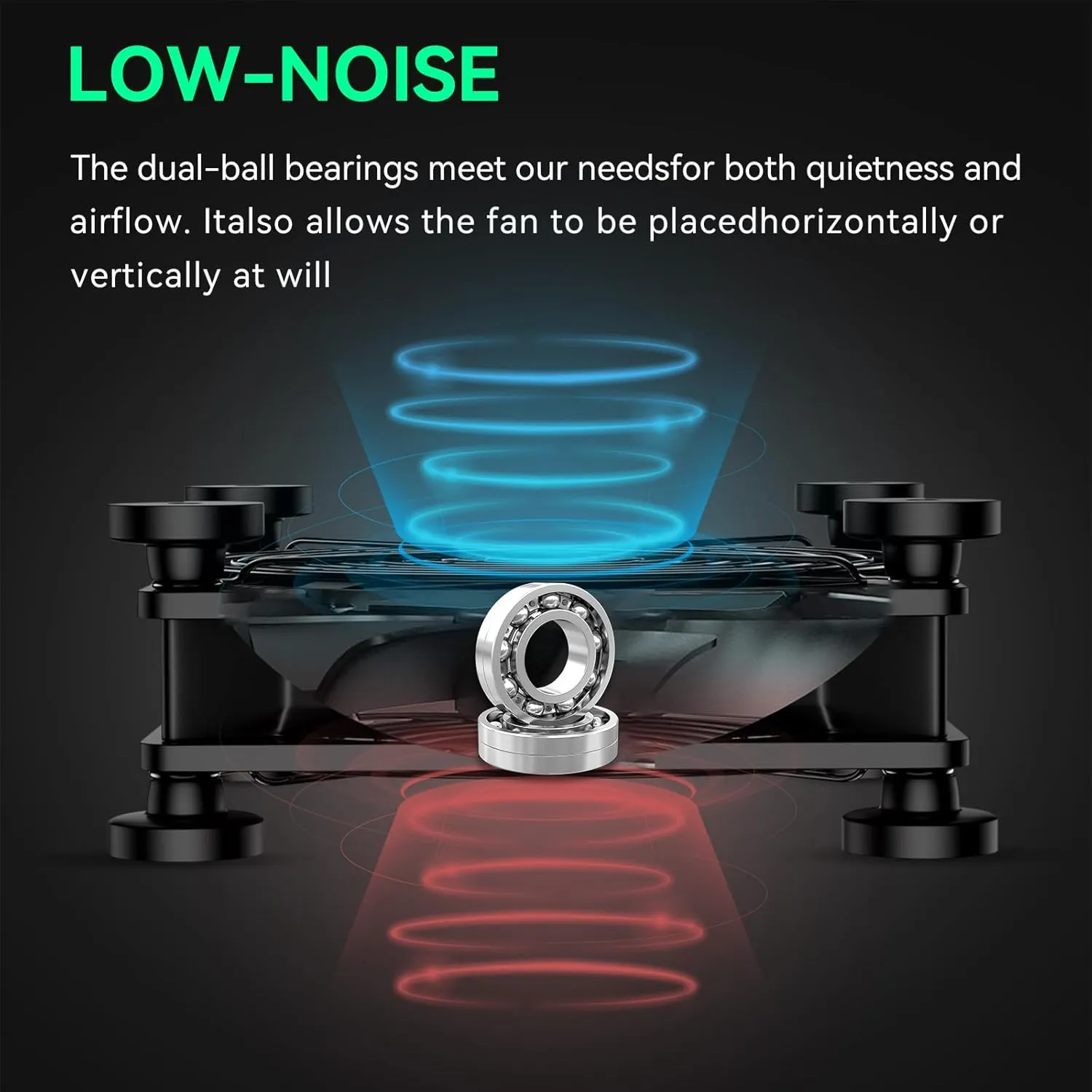 USB Computer Fan, 120mm USB Fan with 3 Speeds Controller Small PC USB Fans for Cooling Cabinet Case Receiver Server DVR Greenhouse TV Router Xbox PlayStation