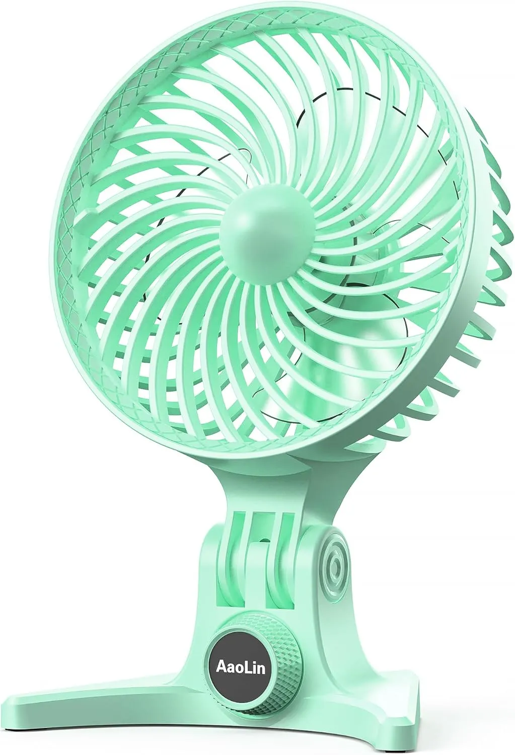 USB Desk Fan, Small Fans with CVT Variable Speeds, Strong Cooling Airflow, Quiet Portable, Desktop Mini Personal Table Fan for Room, Home, Office, Bedroom, Green USB desktop fan for workspace