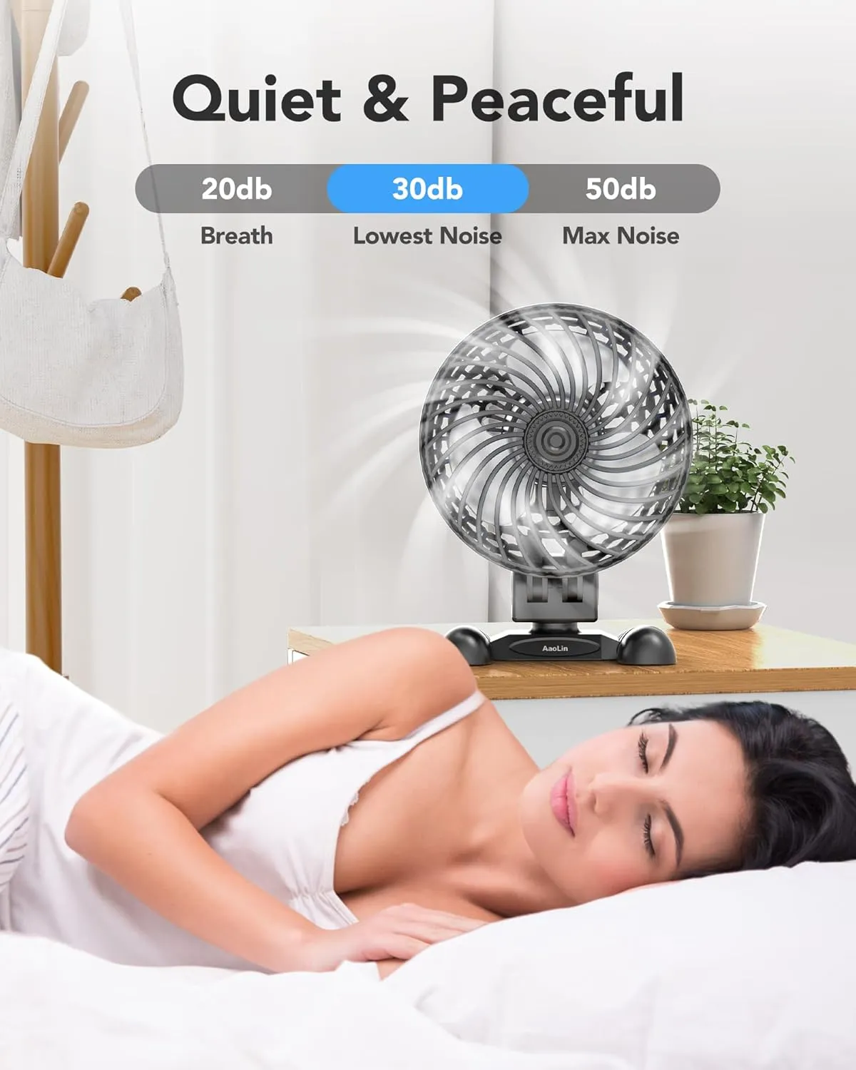USB Desk Fan, Table Fan with CVT Variable Speeds, Quiet Portable, Desktop Mini Personal Fan for Room, Home, Office (Black-02)