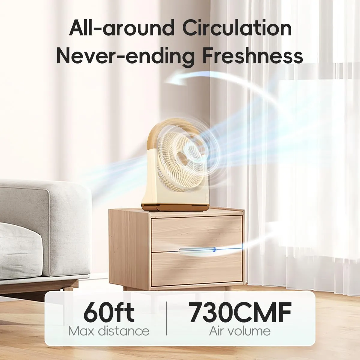 USB Desk Fan with Timer - 8 Inch Small Portable Table Desktop Fans with Strong Wind Ultra Quiet 3 Speeds and 180Tilt Folding,Mini Personal Cooling Essentials For Office Home Bedroom Dorm Kitchen