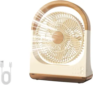 USB Desk Fan with Timer - 8 Inch Small Portable Table Desktop Fans with Strong Wind Ultra Quiet 3 Speeds and 180Tilt Folding,Mini Personal Cooling Essentials For Office Home Bedroom Dorm Kitchen Desktop fan with humidification feature