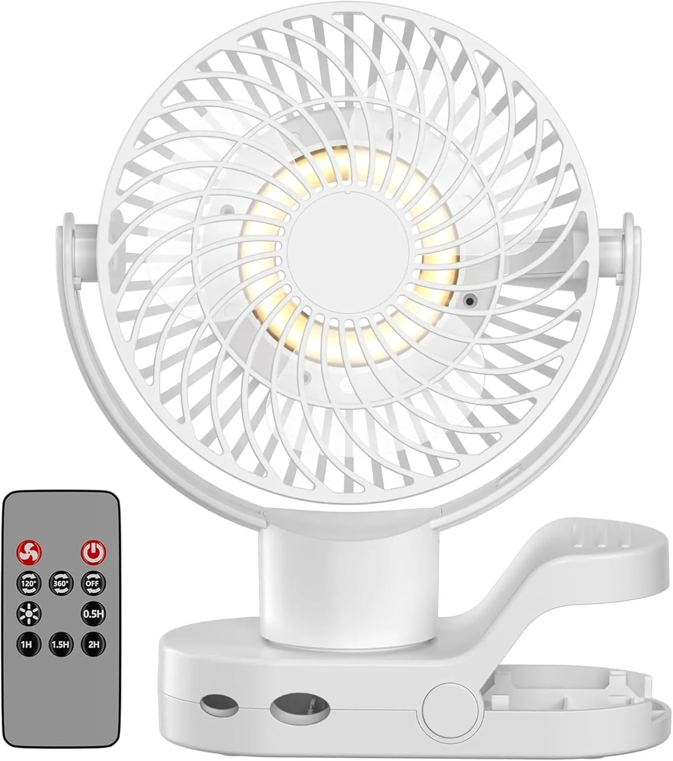USB Wireless Desk Fan, 4 Speeds adjustable for your choice, 5000mAh Quiet Small Portable Table Fan, 360 Rotate Personal Cooling Fan For Bedroom Home Office Desktop Travel Fan 360-degree rotating fan for home use