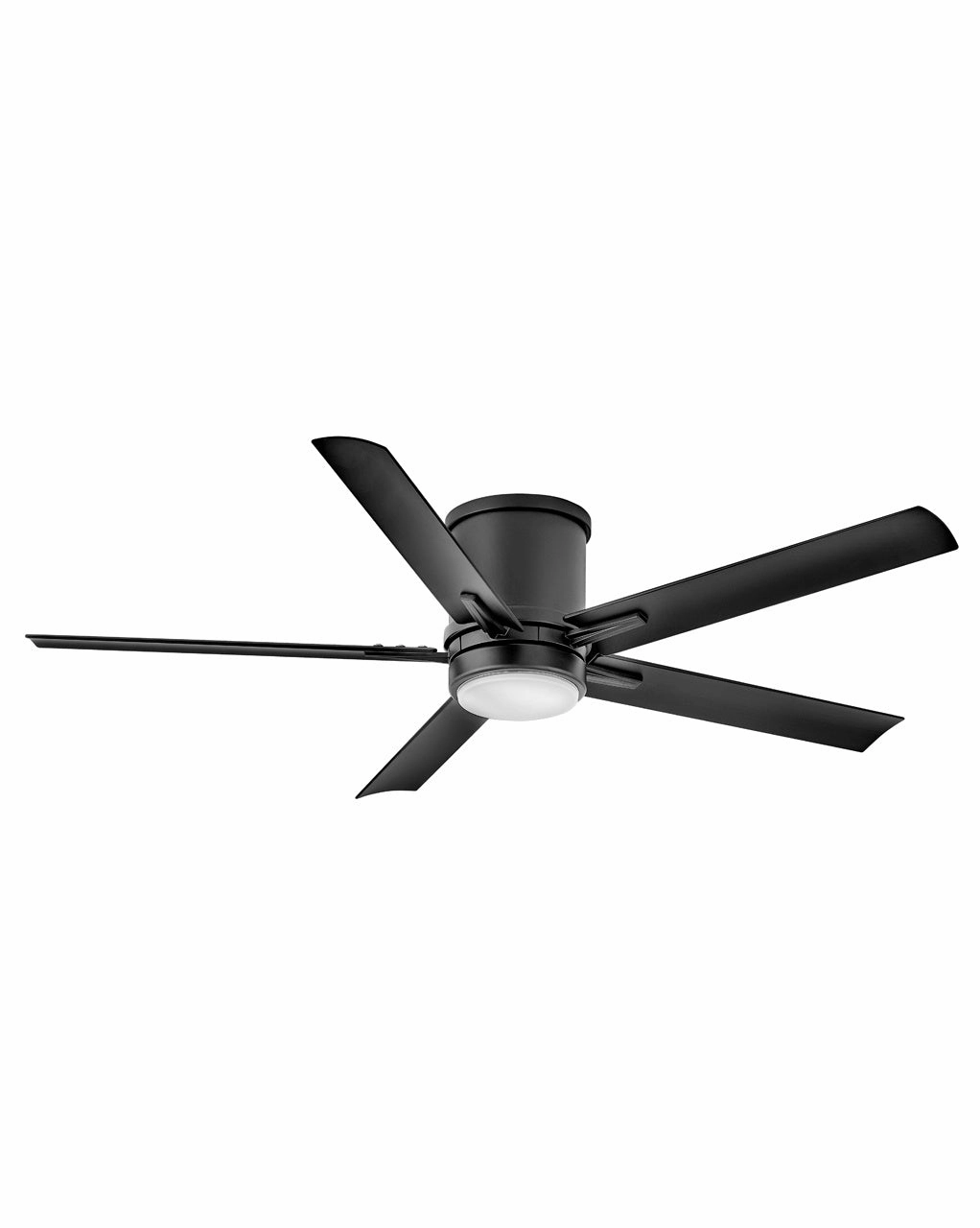 Vail Flush 52"Ceiling Fan Matte Black space-saving huggers with modern style