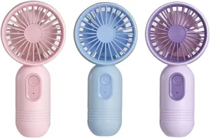 VanSmaGo Portable Handheld Mini Fan, USB Rechargeable Personal Fan, Battery Operated Mini Neck Fan, 5 Speeds, Perfect for Travel/Camping/Outdoor/Home/Office Mini handheld fan for personal cooling