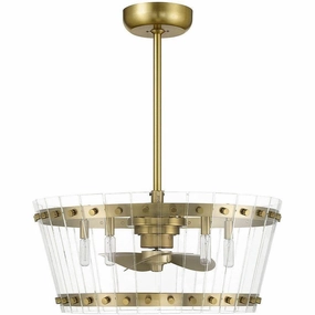 Ventari 5-Light LED Fan D'Lier ceiling fans with integrated LED lighting